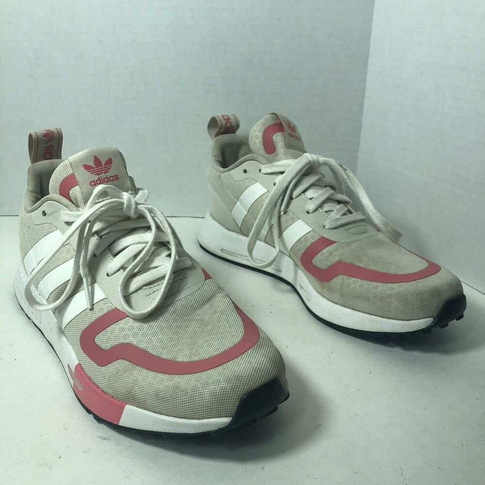 Adidas Athletic Sneakers Womens Size 9.5 Multix Biege White Pink F1
